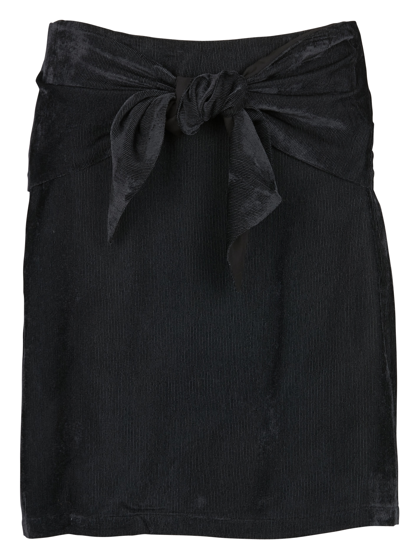 ANOUSH - Jupe courte en velours milleraies | Noir