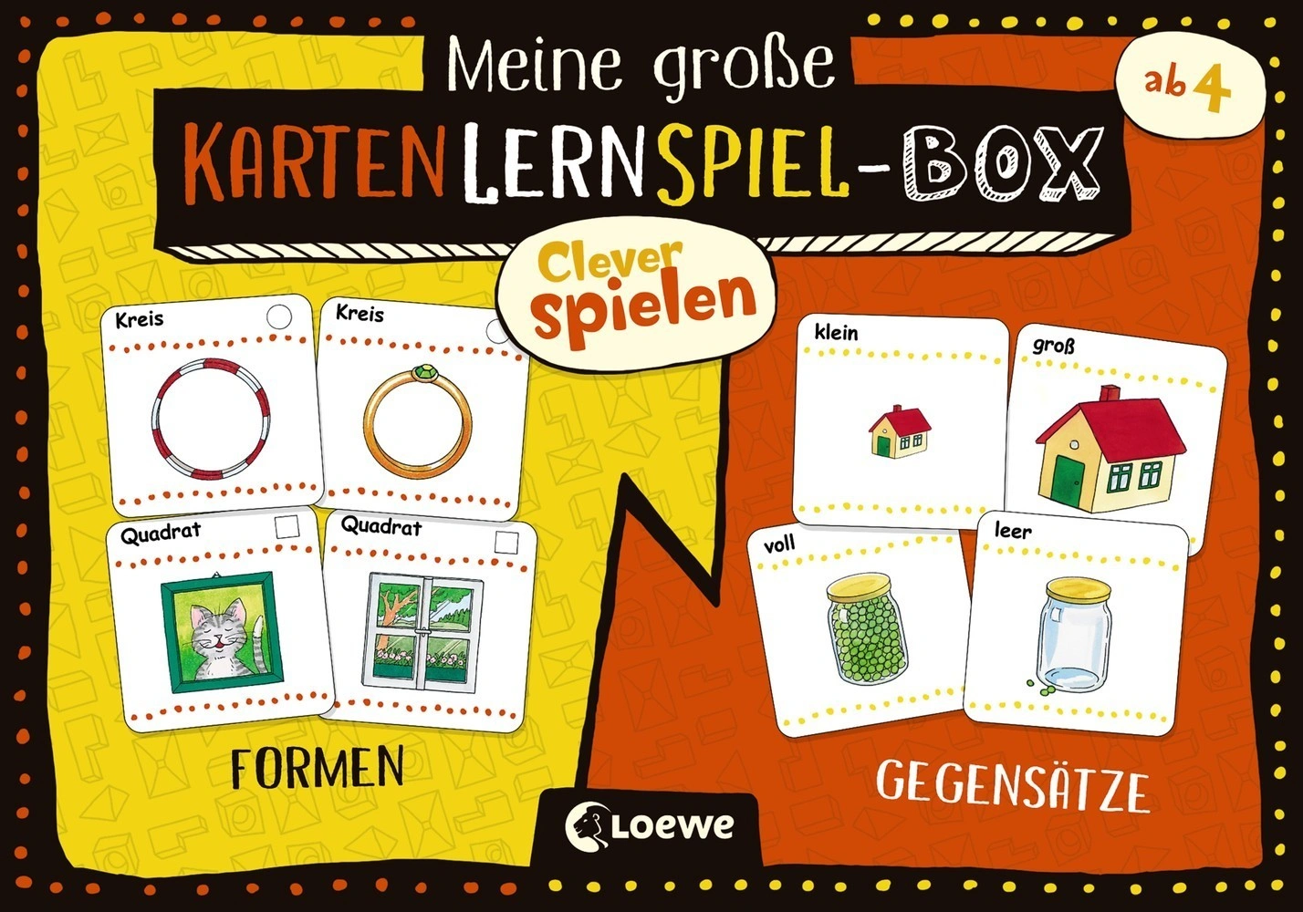 Meine große KartenLernSpiel-Box - Formen / Gegensätze