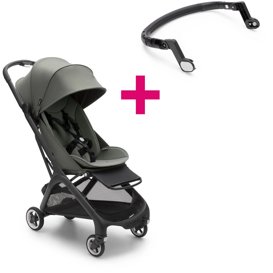 bugaboo Buggy Butterfly Complete BlackForest Green inklusive Bauchbügel