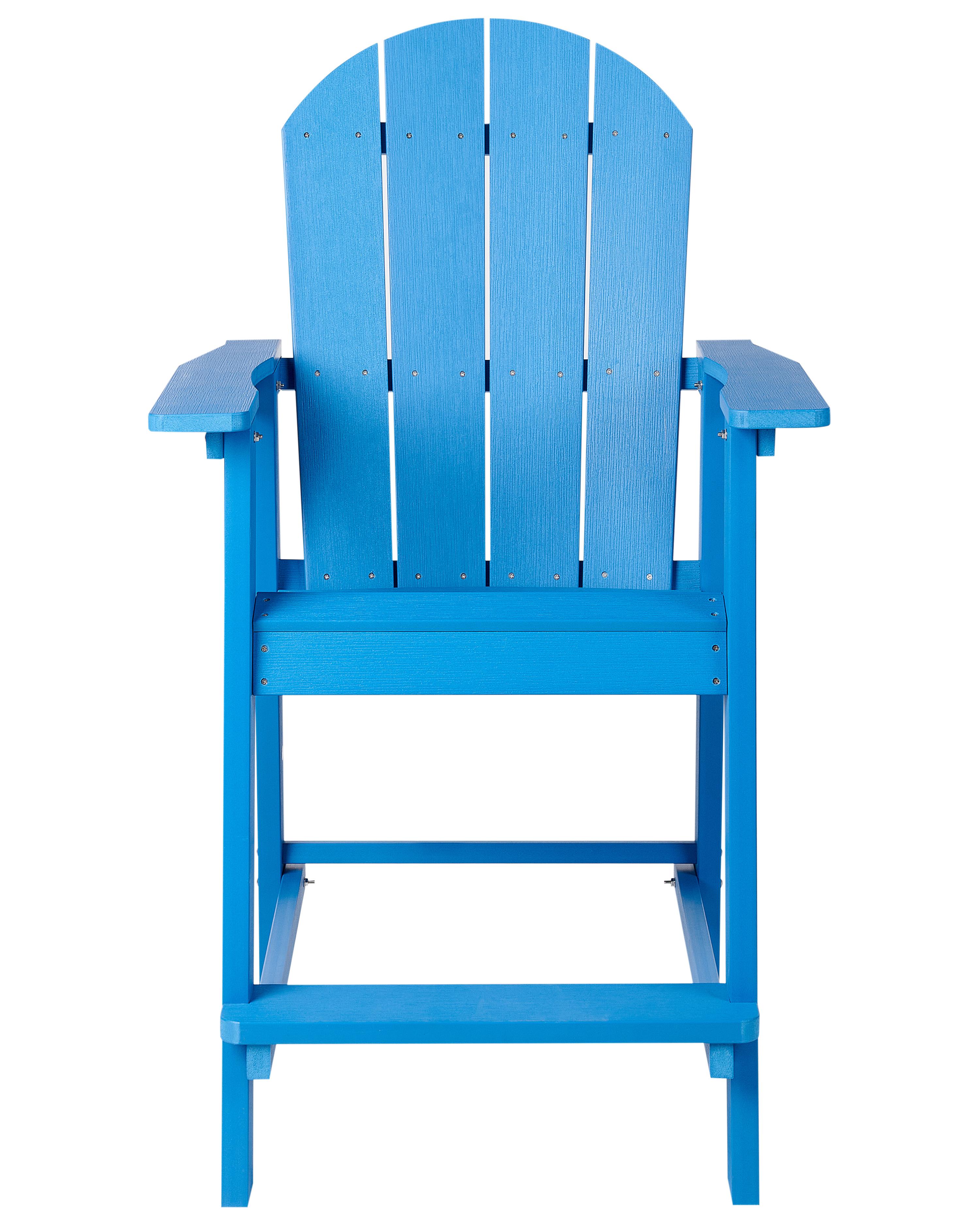 Tuin barkruk ADIRONDACK Synthetisch materiaal Blauw