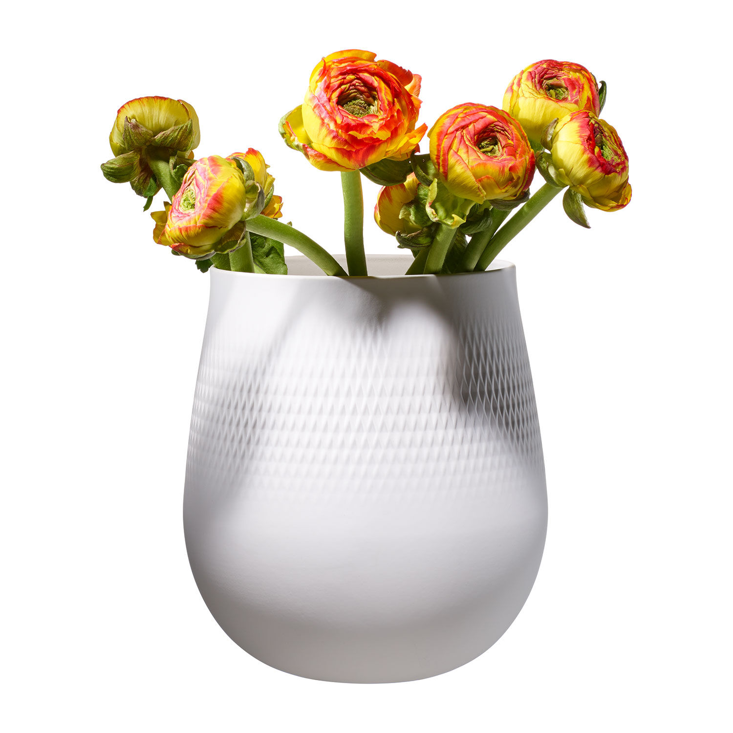 Manufacture Vase White, 8.2'' x 9.1'', Premium Porcelain