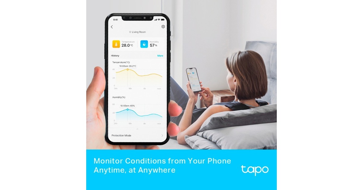 TP-LinkTapo T315 slimme temperatuur- en vochtigheidsmonitor sensor