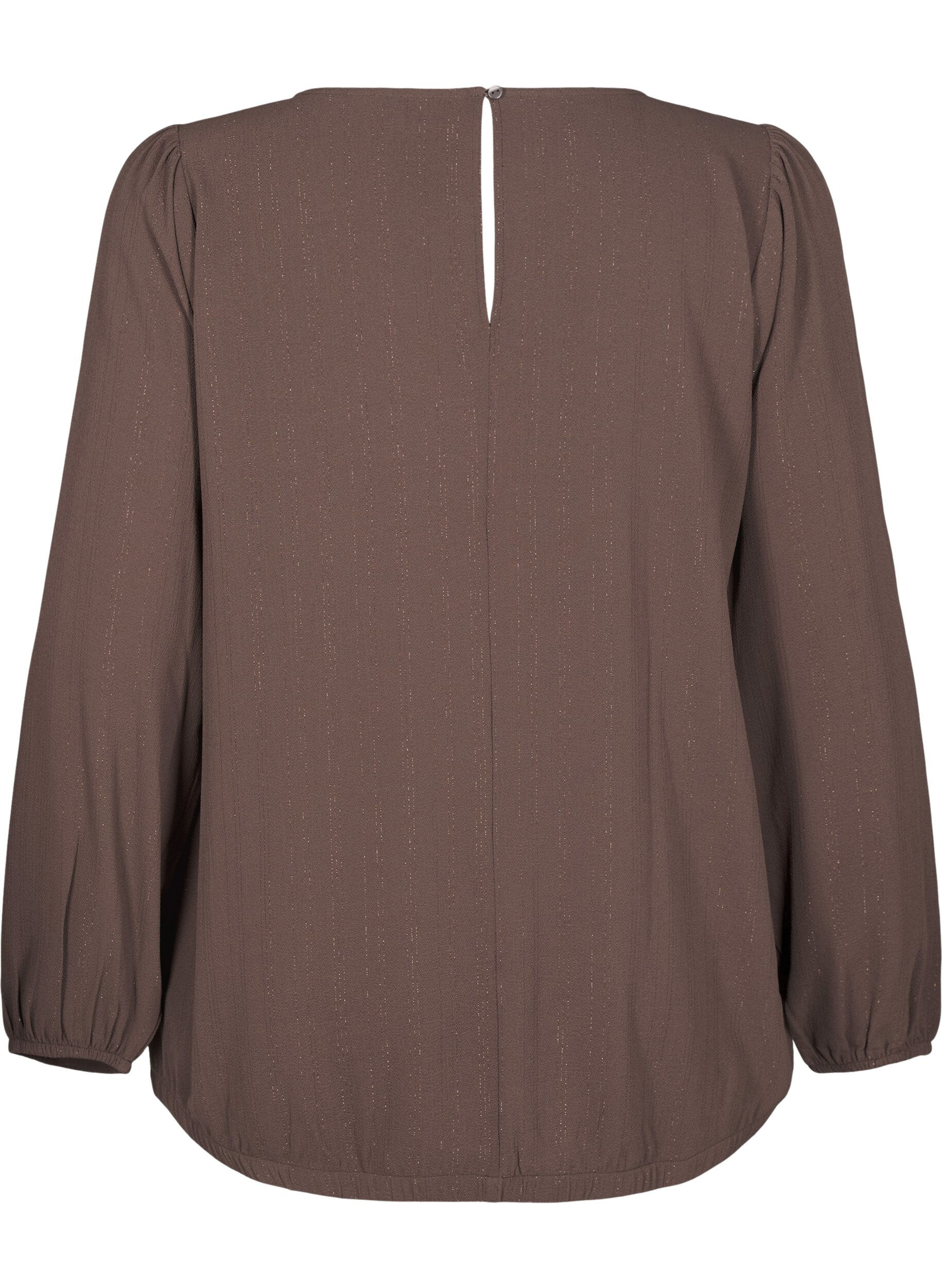 Bluse med sølv glimmer