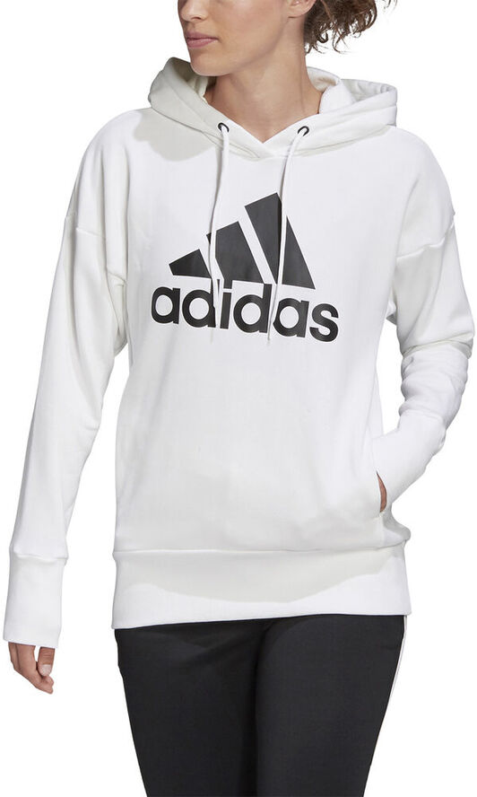adidas Badge Of Sport Long Hættetrøje Hvid