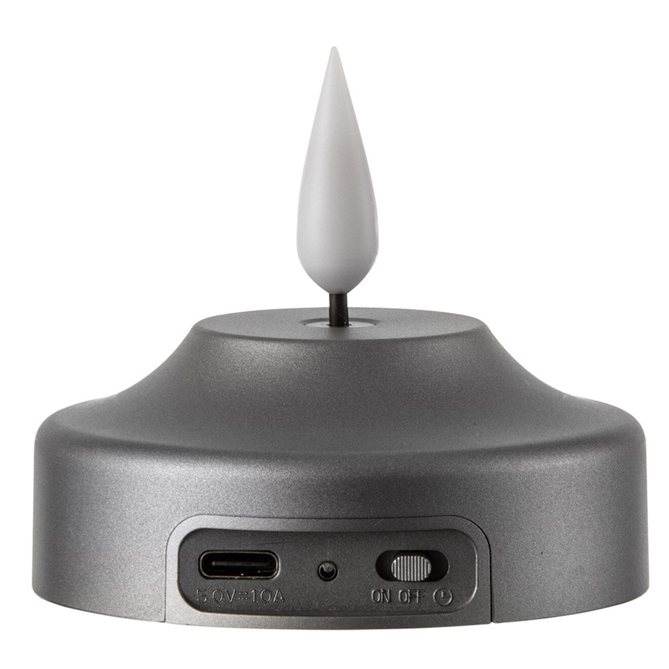 Kooduu Bougie Shine LED noire - D.7x6 cm