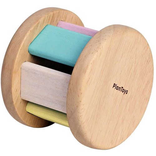 Plan toys houten rammelaar roller
