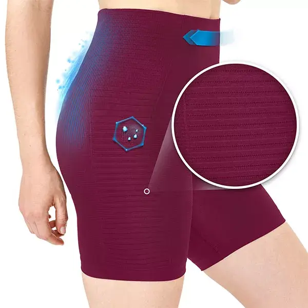 Calça de Ciclismo Cellutex Slimming Sport and Support, Cor Ameixa, Tamanho P