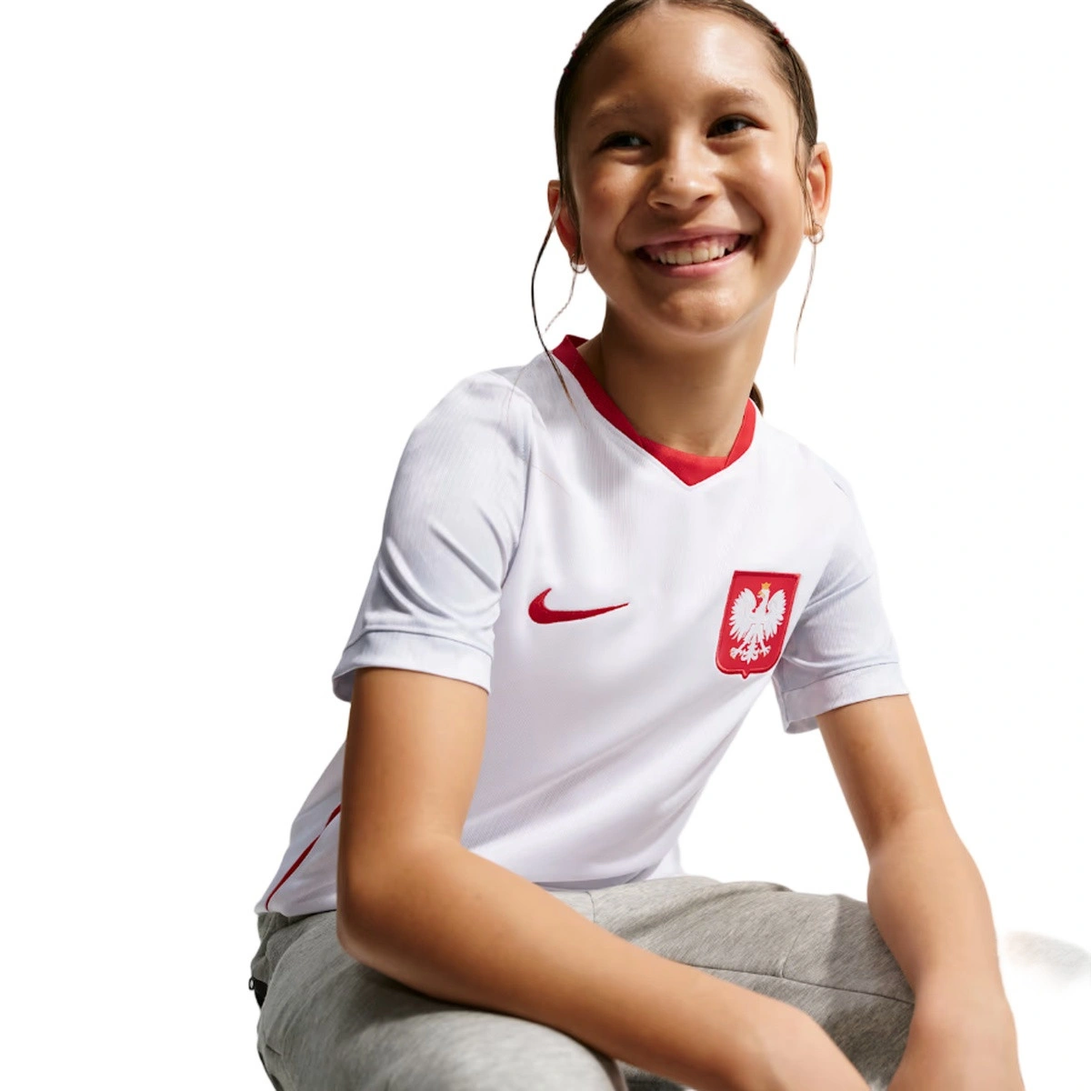 Camisola Nike Polónia Primeiro equipamento Mundial 2026 Criança