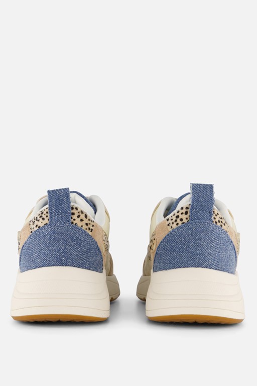 POSH by Poelman Charlie Sneakers beige Textiel