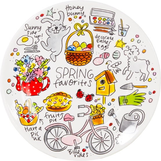 Blond Amsterdam ontbijtbord Happy easter pasen D 22 H 1,5 cm