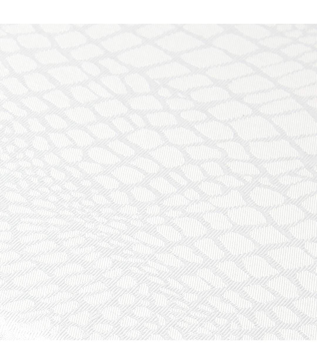 Nappe rectangle 150x350 cm Jacquard 100% polyester LOUNGE blanc