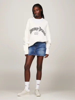 Minissaia jeans de cintura média Izzie
