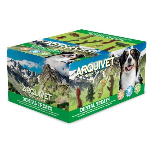 Petisco Arquivet em formato de barra dentada para cães.