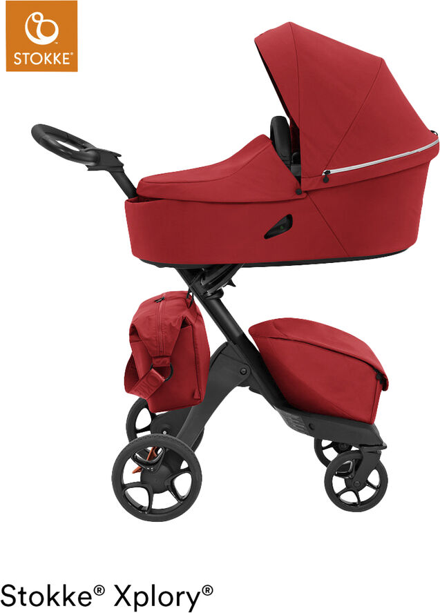 Stokke Stokke Xplory X Changing bag Ruby Red Rød & sort