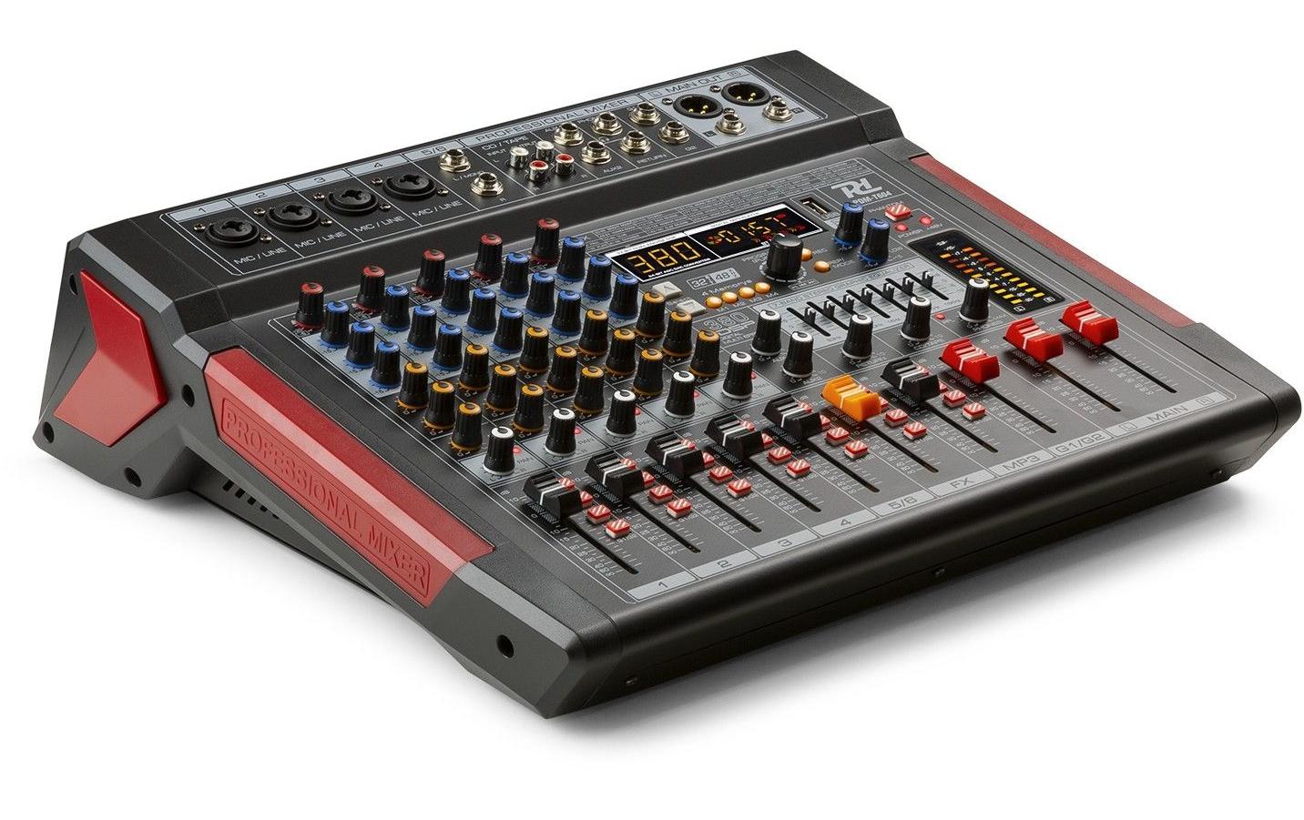 Mischpult PDM-T604<br>Bühnenmischer mit einem 32-Bit-DSP-Effektprozessor