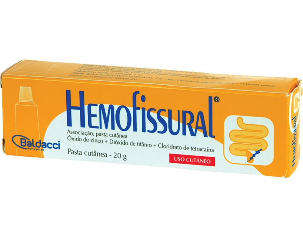 PASTA HEMOFISSURAL CUTANEA 85MG/G   30MG/G   10MG/G 20G