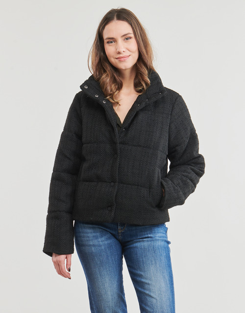Only - ONLWIKI BOUCLE MIX PUFFER JACKET OTW - Noir