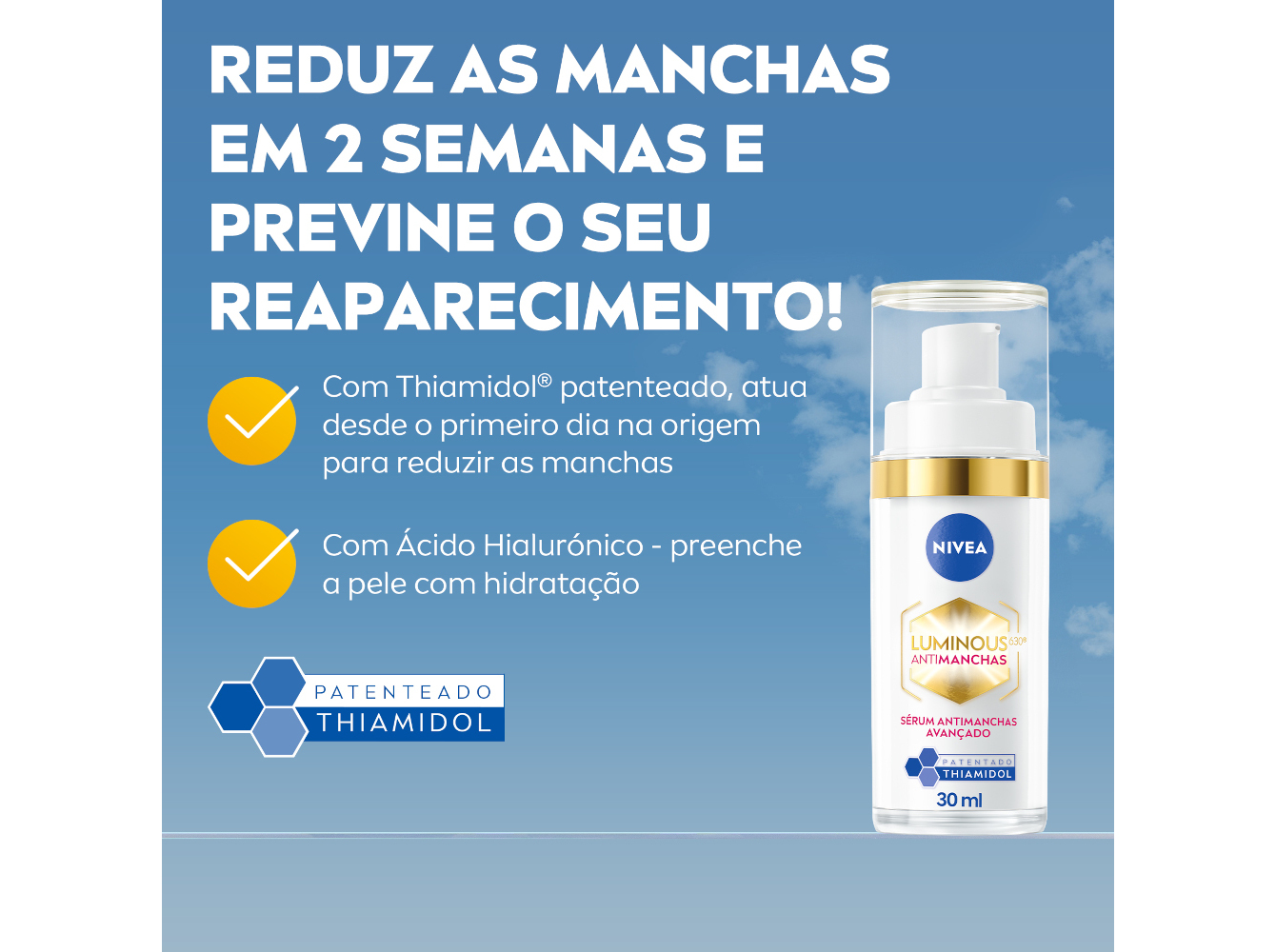 SÉRUM DE ROSTO TRATAMENTO AVANÇADO ANTIMANCHAS CELLULAR LUMINOUS 630 NIVEA 30 ML
