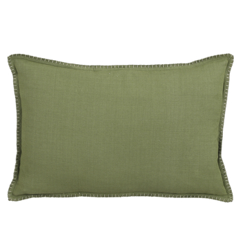 Kussen effen groen 55x35x10 cm