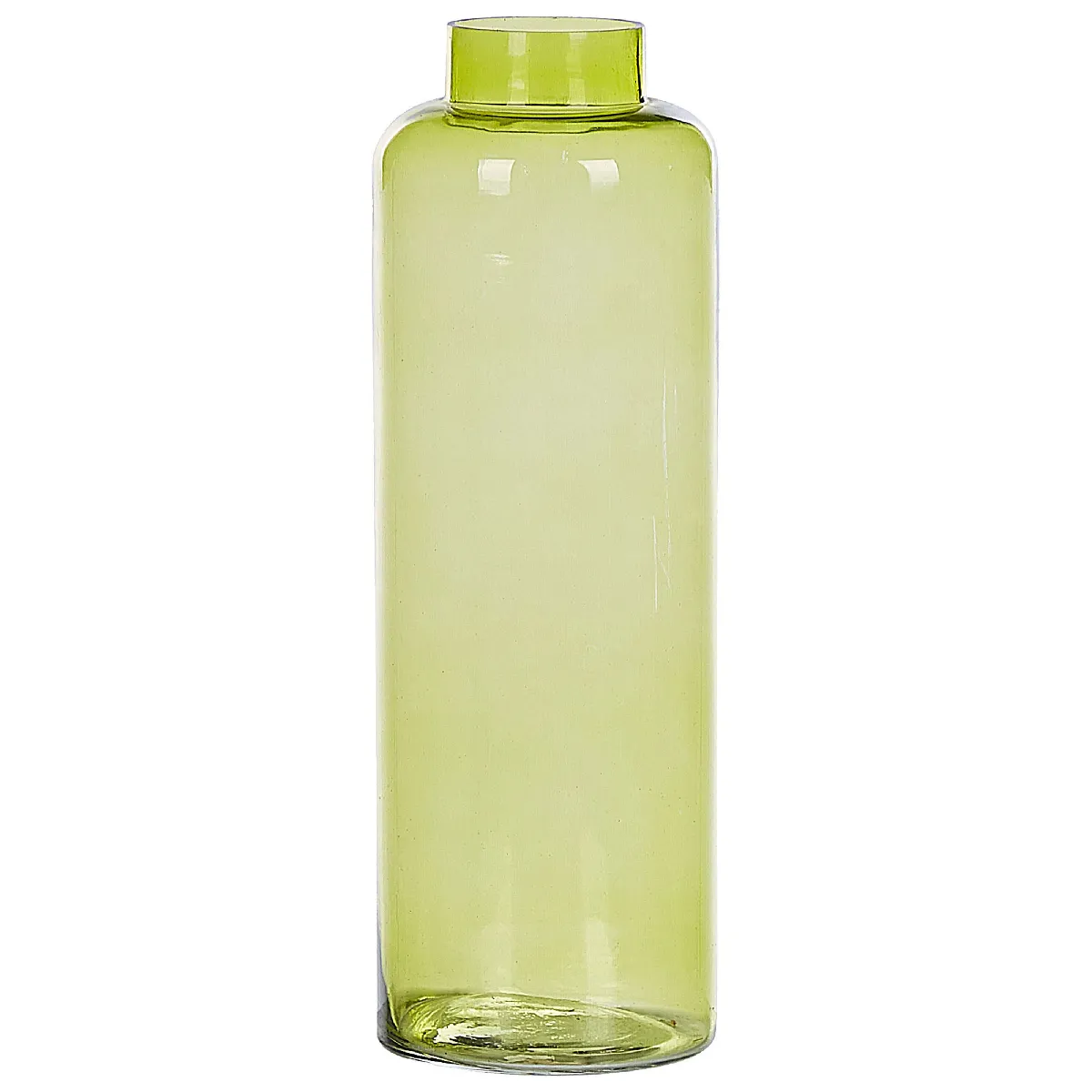 Beliani Vase Makhani - Verre Vert Citron