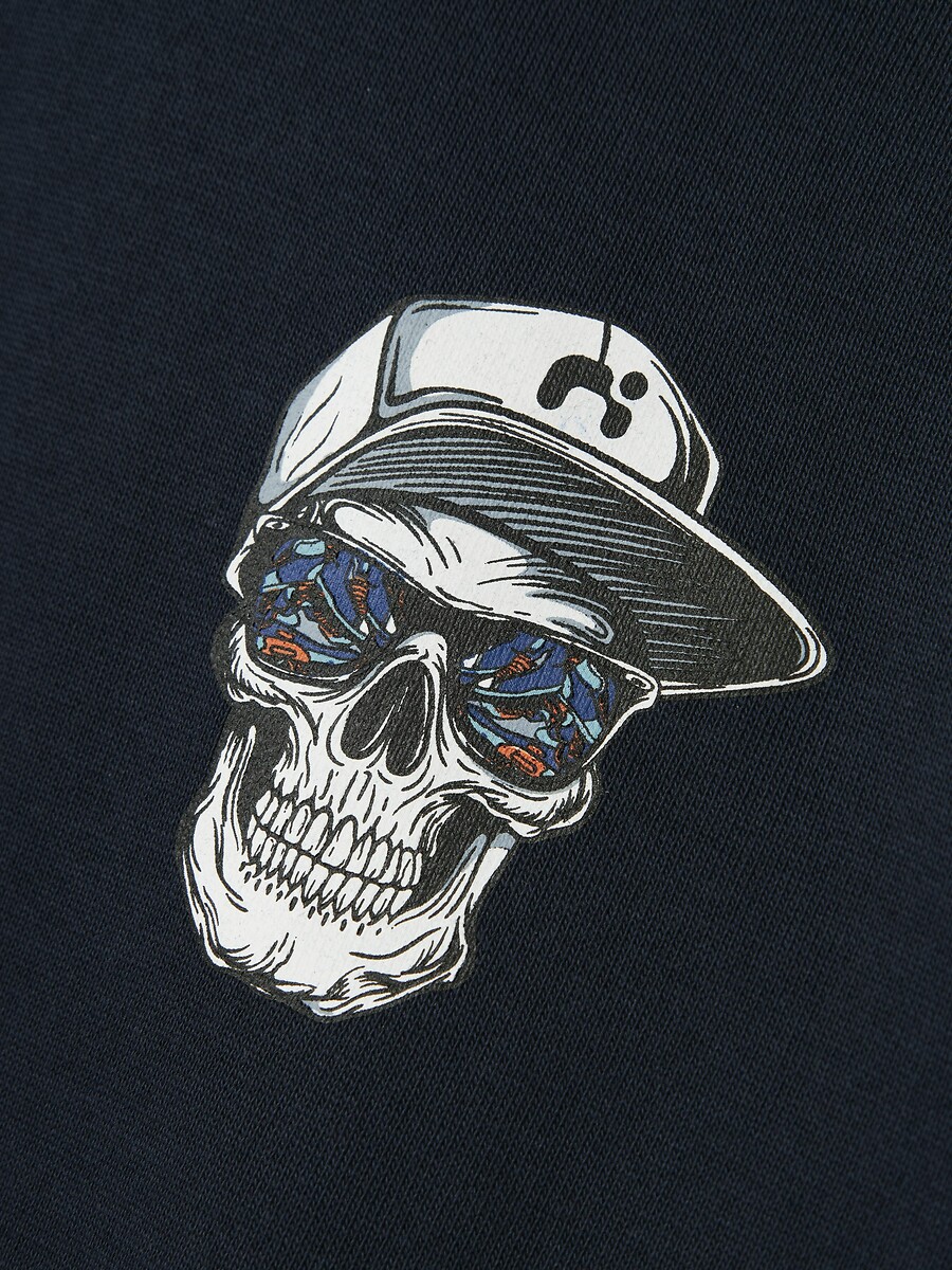 DÊ UM NOME A ELE<br>Moletom com capuz e caveira