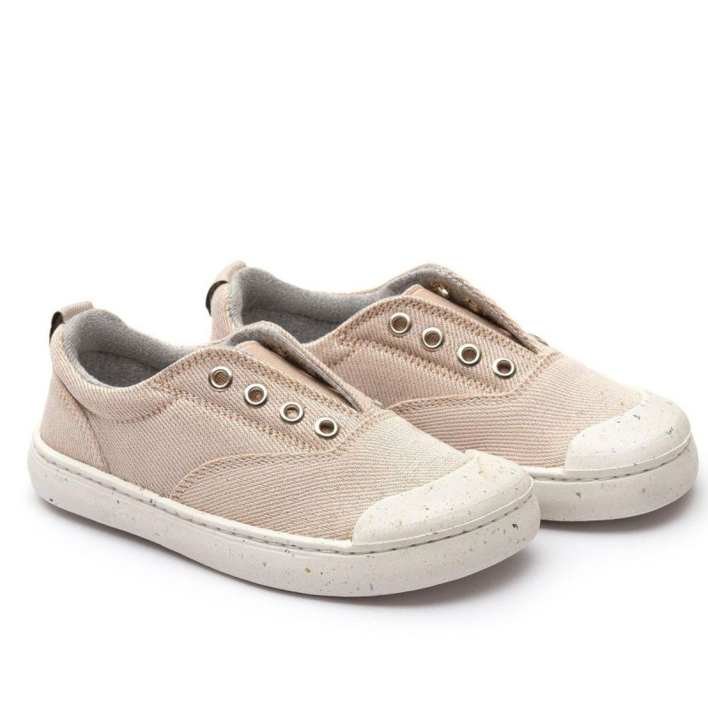 Tip Toey Joey Tip Toey Joey Kidos Sneakers Spice Green Nude Eco Canvas