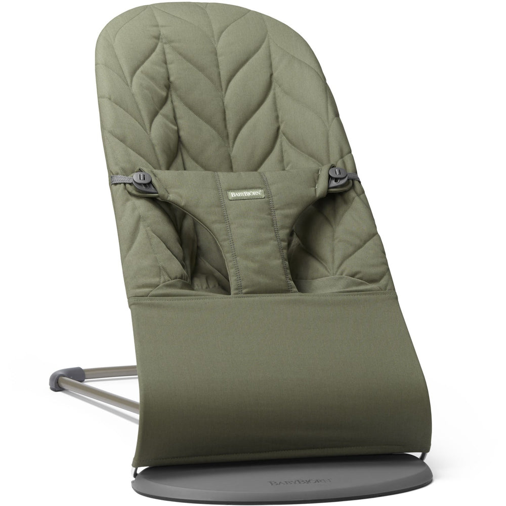 Køb BabyBjörn Dark Green Skråstol Bliss - Vævet, Blomsterbladsquilt