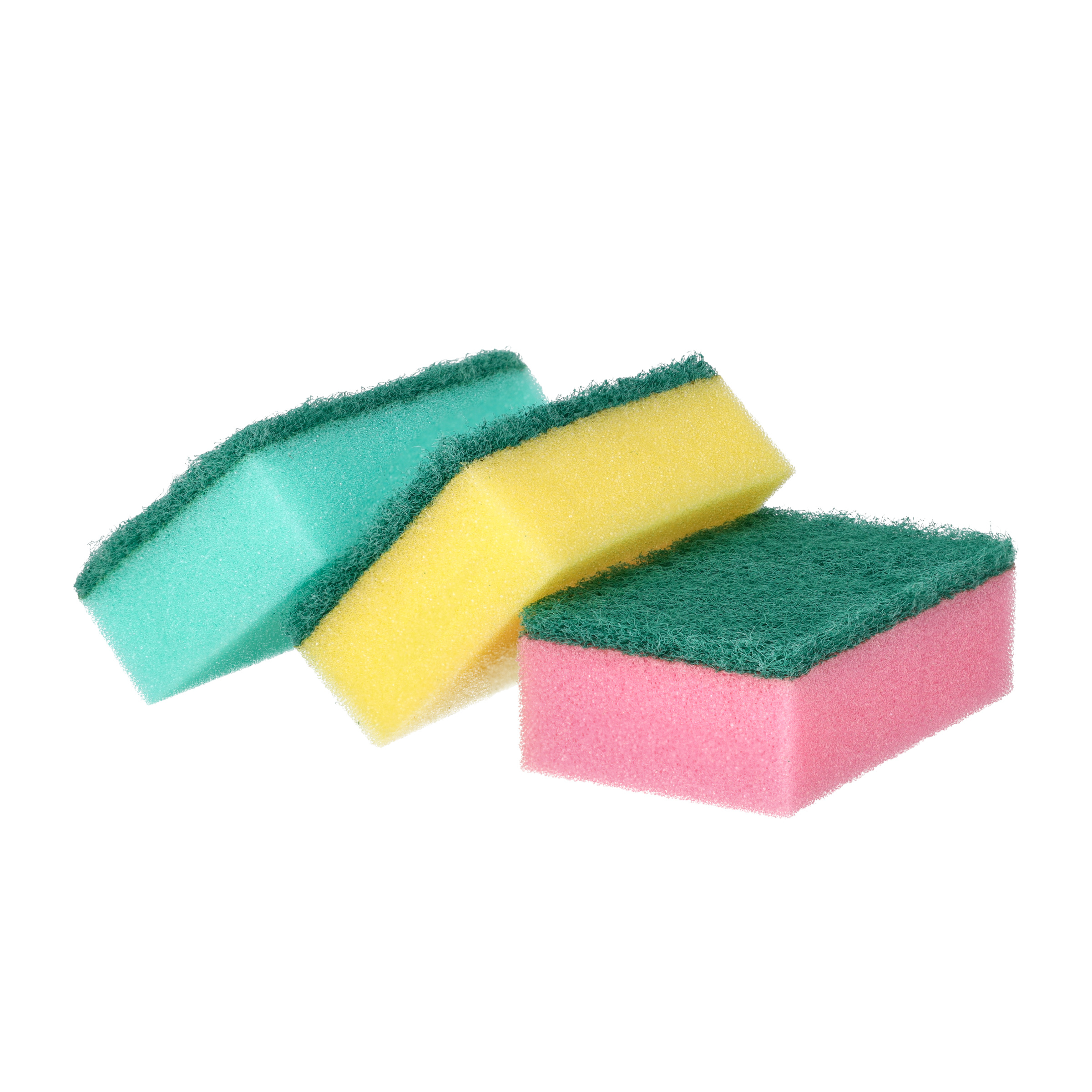 (6er Set) Küchen Schwamm Reinigungs Schrubber Haushalts Putzschwamm (60605) - Assortiert