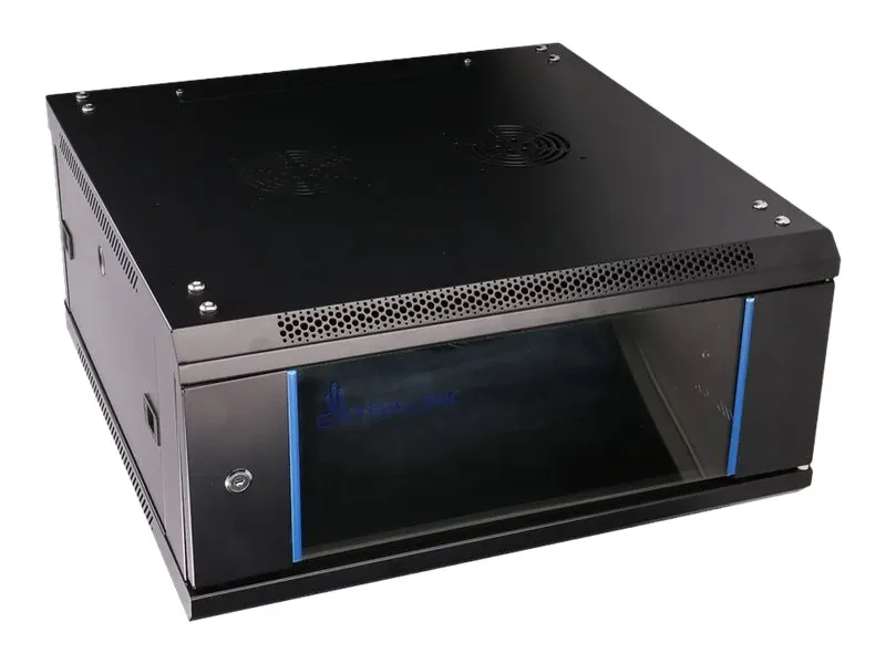 Extralink - Rack kabinet - 600x600 mm - vægmonterbar - sort - 4U - 19