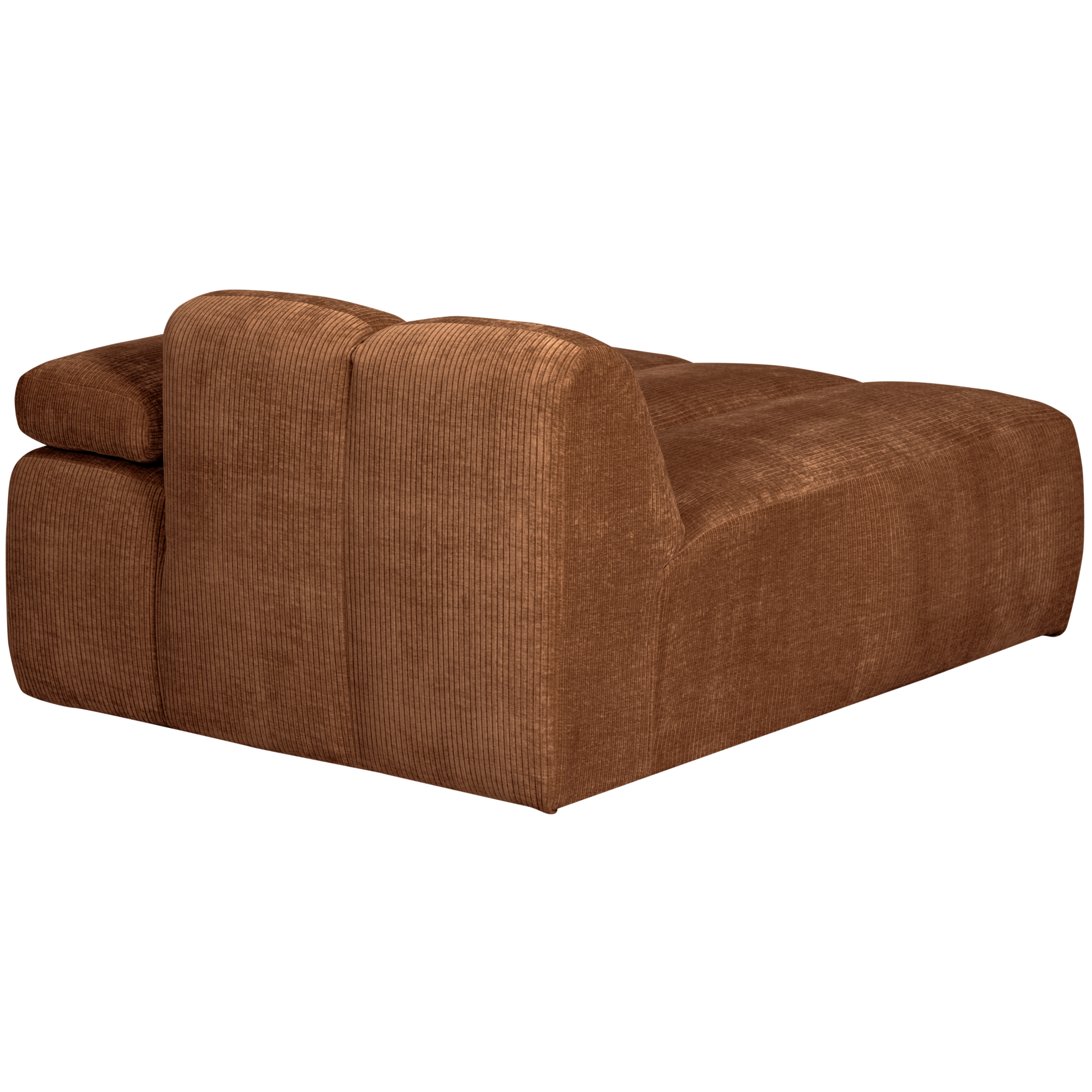 Chaise Longue Mojo Element Mojo Chaise Longue Element Rechts - Geweven Ribstof - Roestbruin