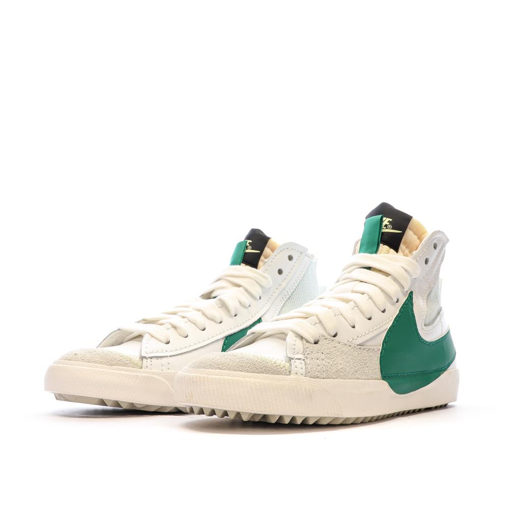 Nike Baskets Blanches/Vertes Homme Nike Blazer Mid '77