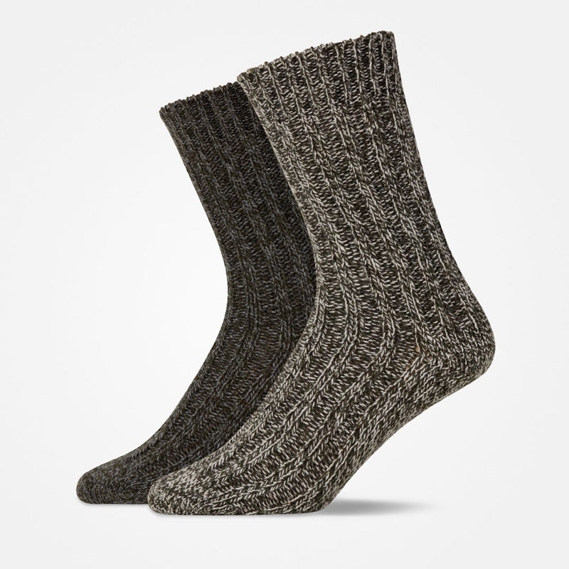 Norweger Socken Mix (Olive)