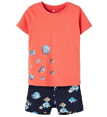 Name It Geschenkbox - NbmFasolle - T-Shirt/Shorts/Mütze - Dark S