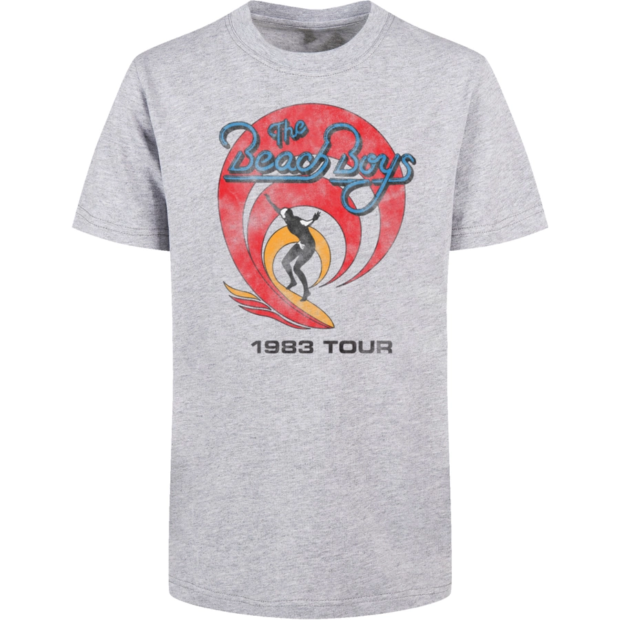 F4NT4STIC Basic Kids Tee The Beach Boys- Surfer '83 Vintage heathergrey