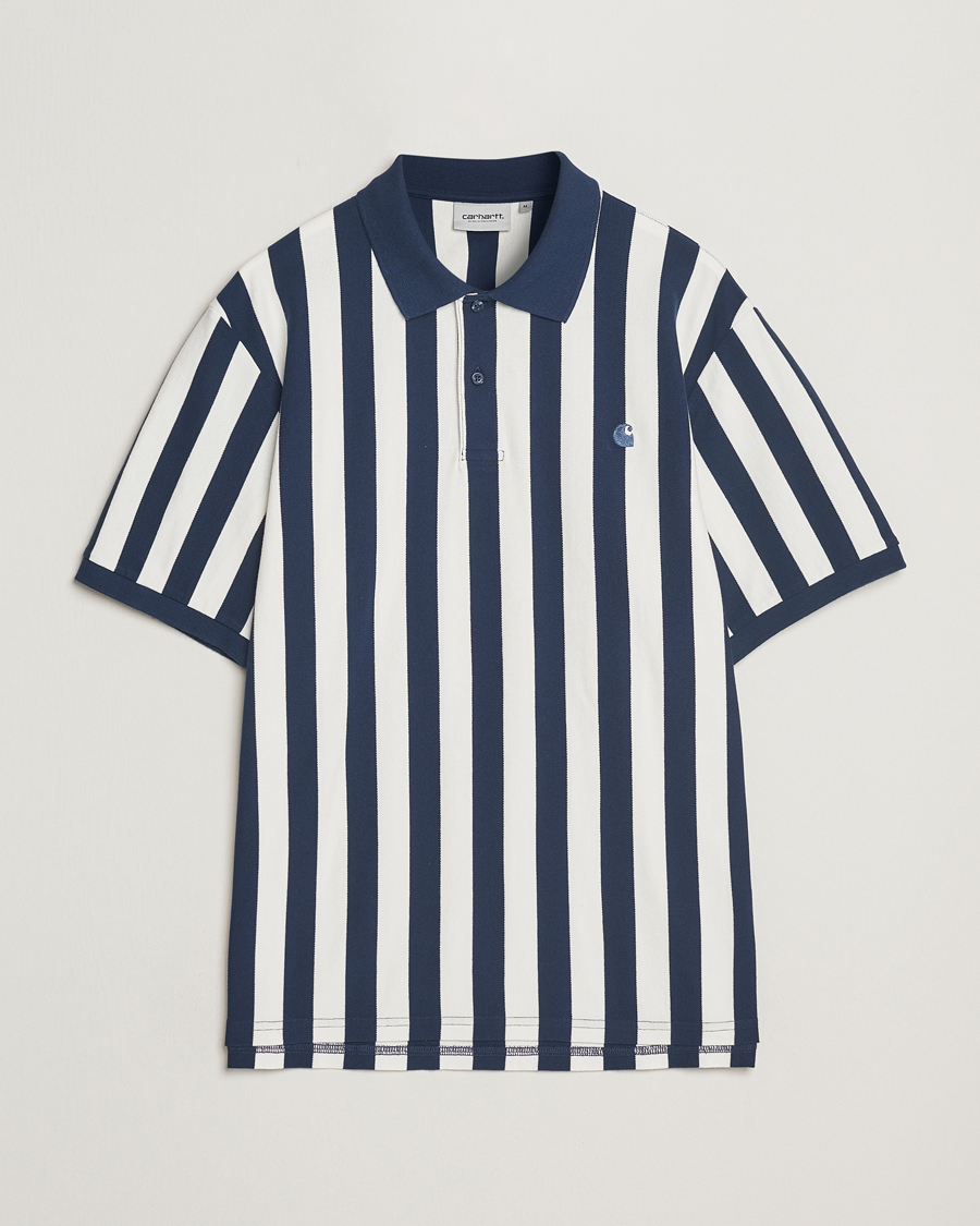 Carhartt WIP Boynton Piqué Polo Blue