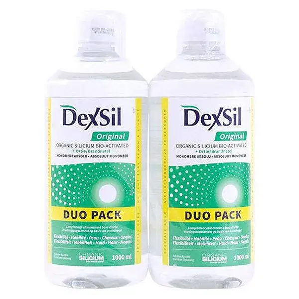 Dexsil Silício Orgânico Bioativado, Pacote com 2 x 1L