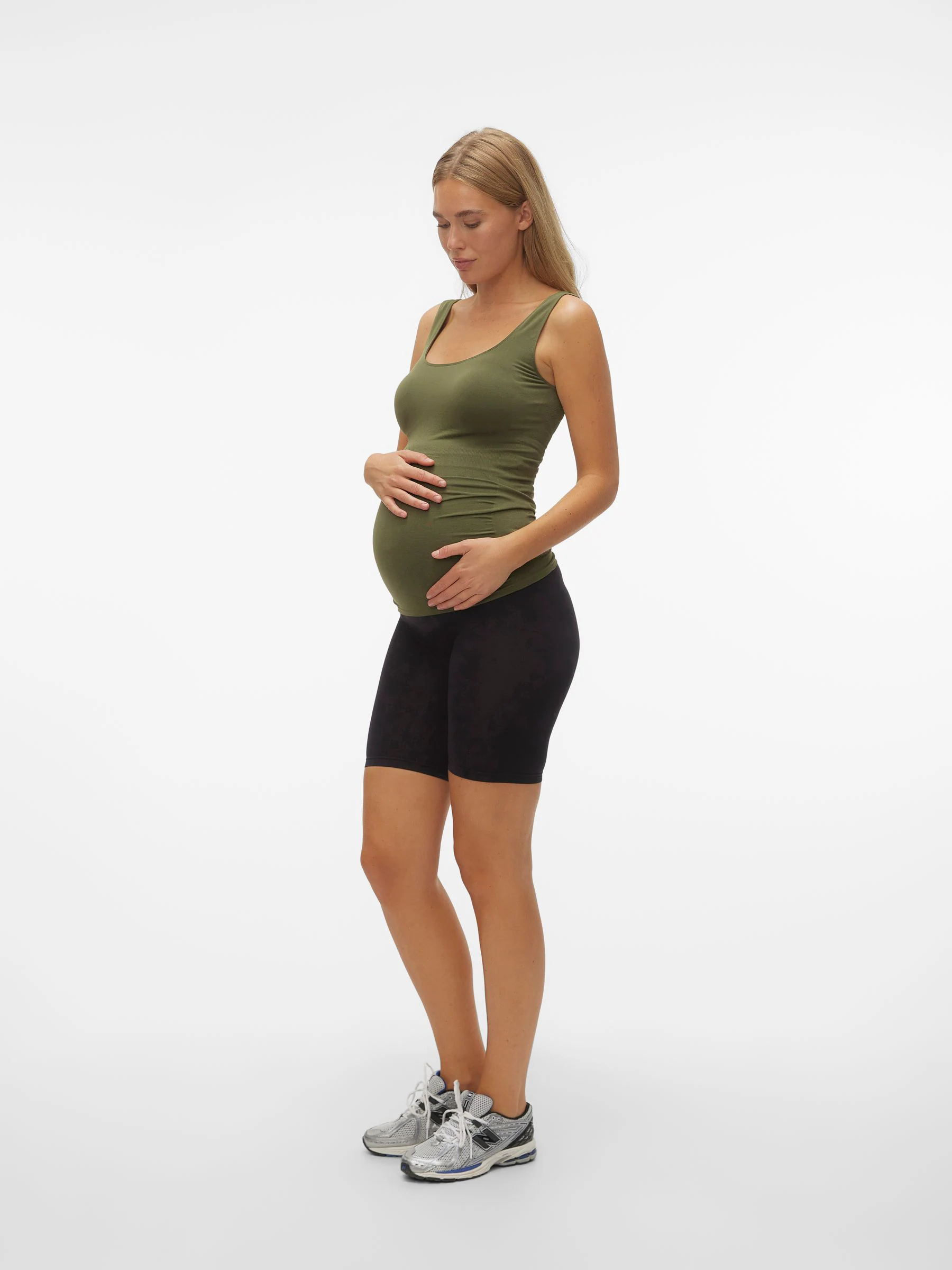 Zwart - Mamalicious Maternity Seamless Leggings