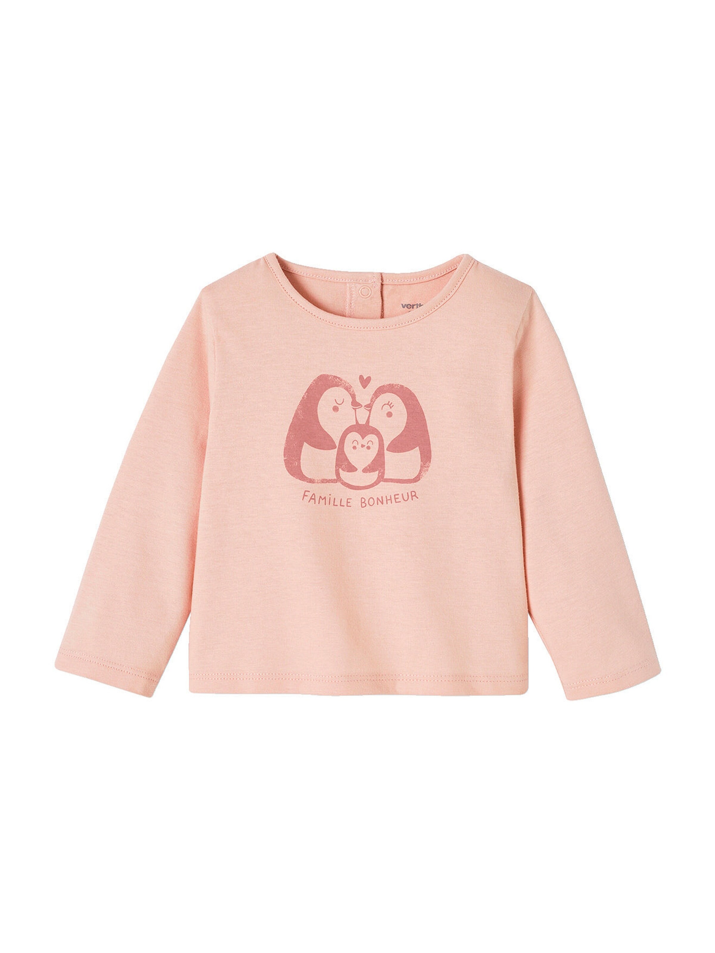 Vertbaudet 2er-Pack Baby Shirts BASIC hellrosa