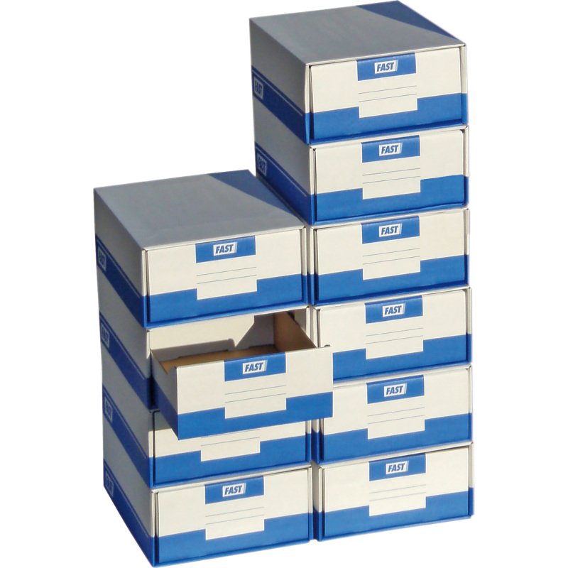Casier à tiroirs Carton Fast - A4 - Lot de 10