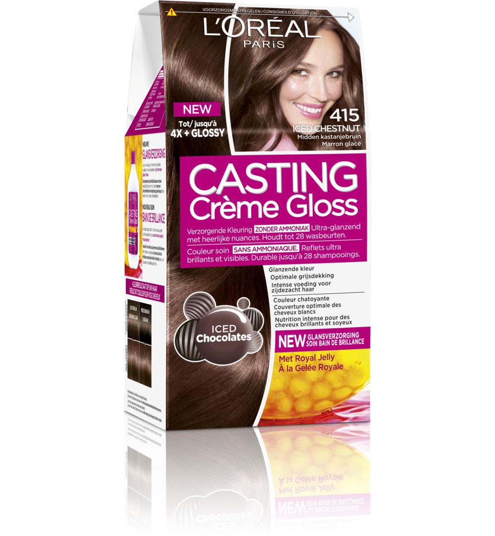 L’Oréal Casting Creme Gloss 415 Iced Chestnut (1 set)