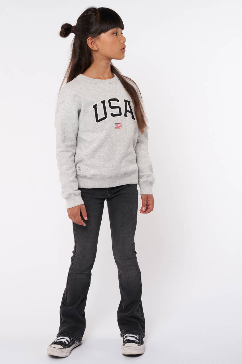 America Today flared jeans Emily Jr washed black