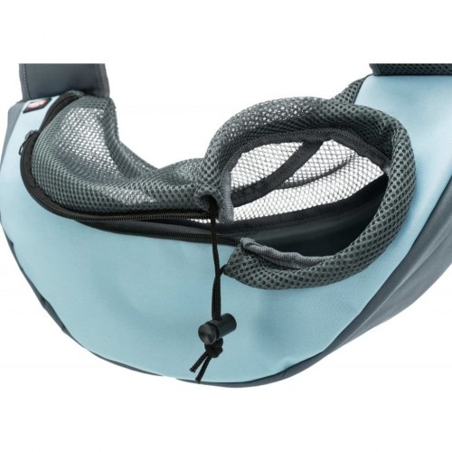 Transportador frontal azul para animais de estimação
