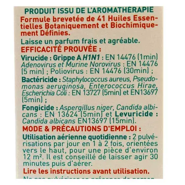 Spray desinfetante Puressentiel com 41 óleos essenciais 75ml