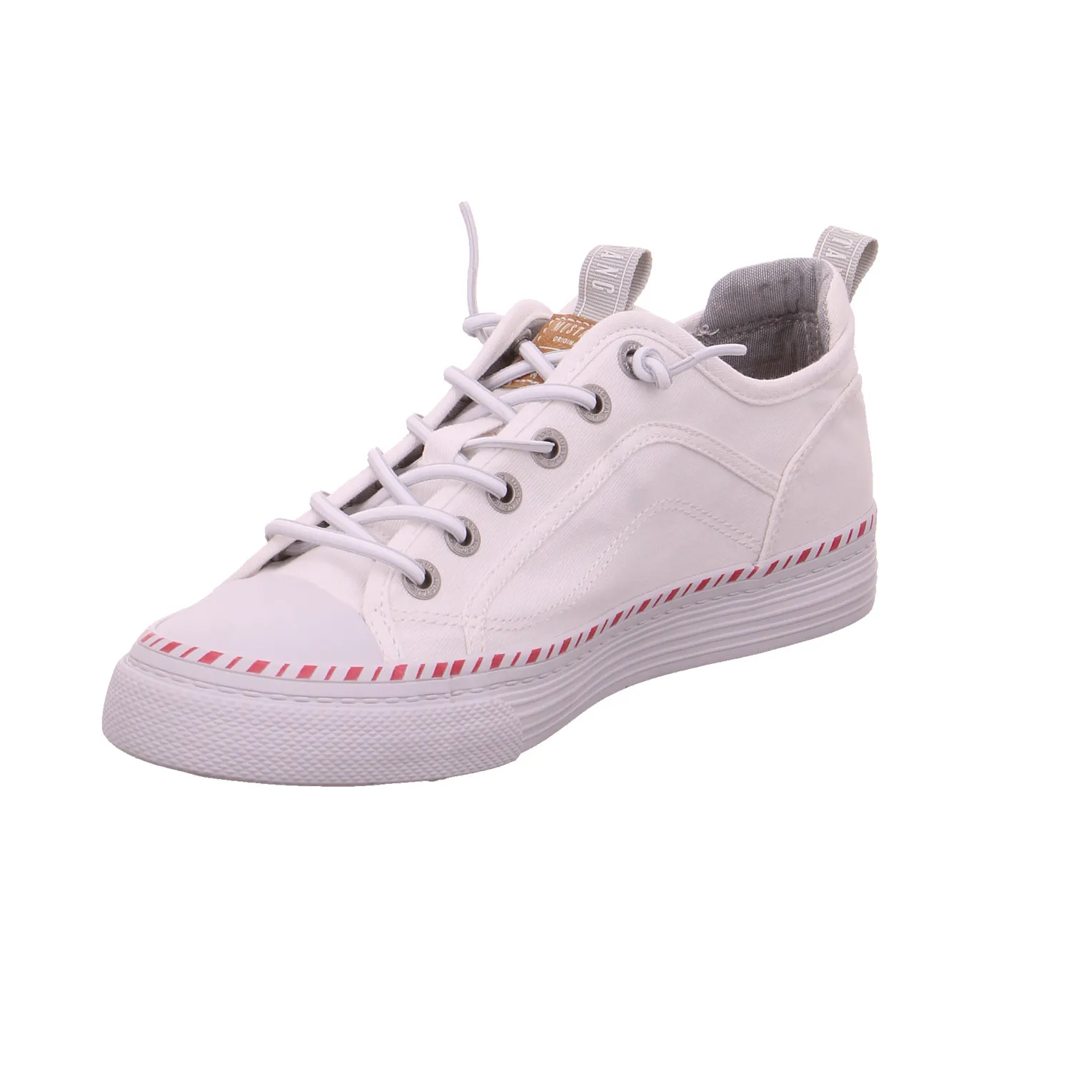 MUSTANG Sneaker Weiss Textil  mit Wechselfussbett