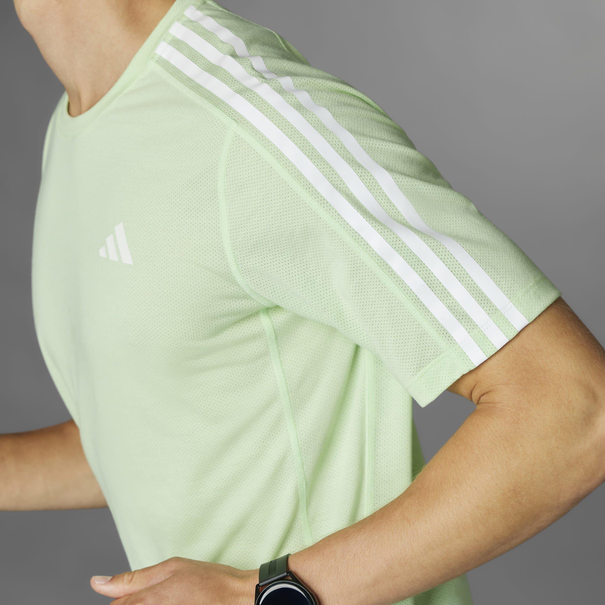 adidas Own the Run 3 Stripes T Shirt Mens