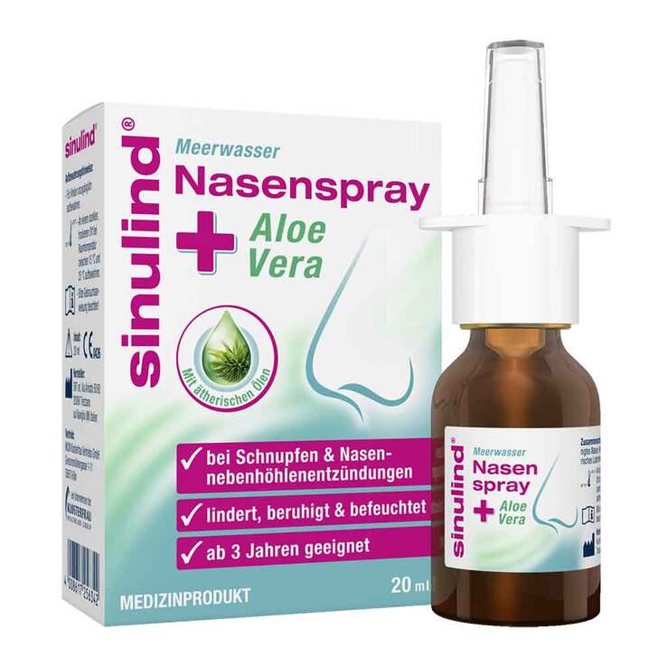 Sinulind Meerwasser Nasenspray + Aloe Vera, 20 ml
