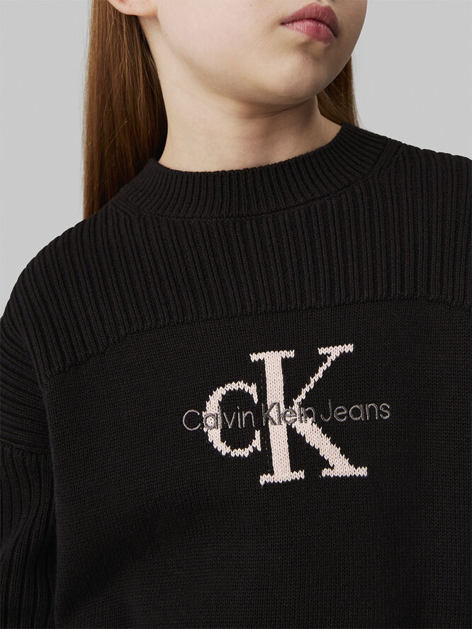 Calvin Klein MONOLOGO SWEATER Ck black