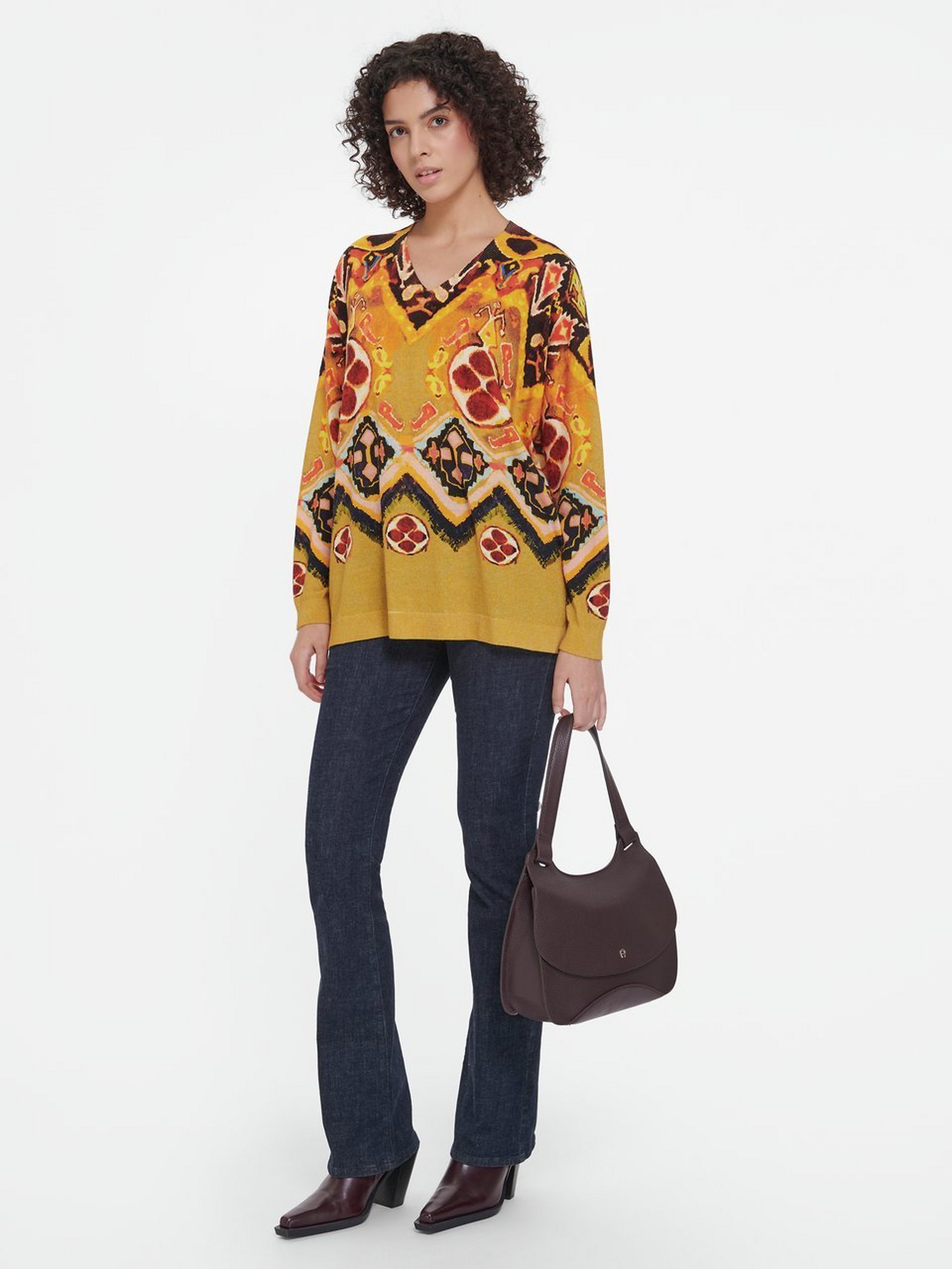 Pullover mit V-Ausschnitt