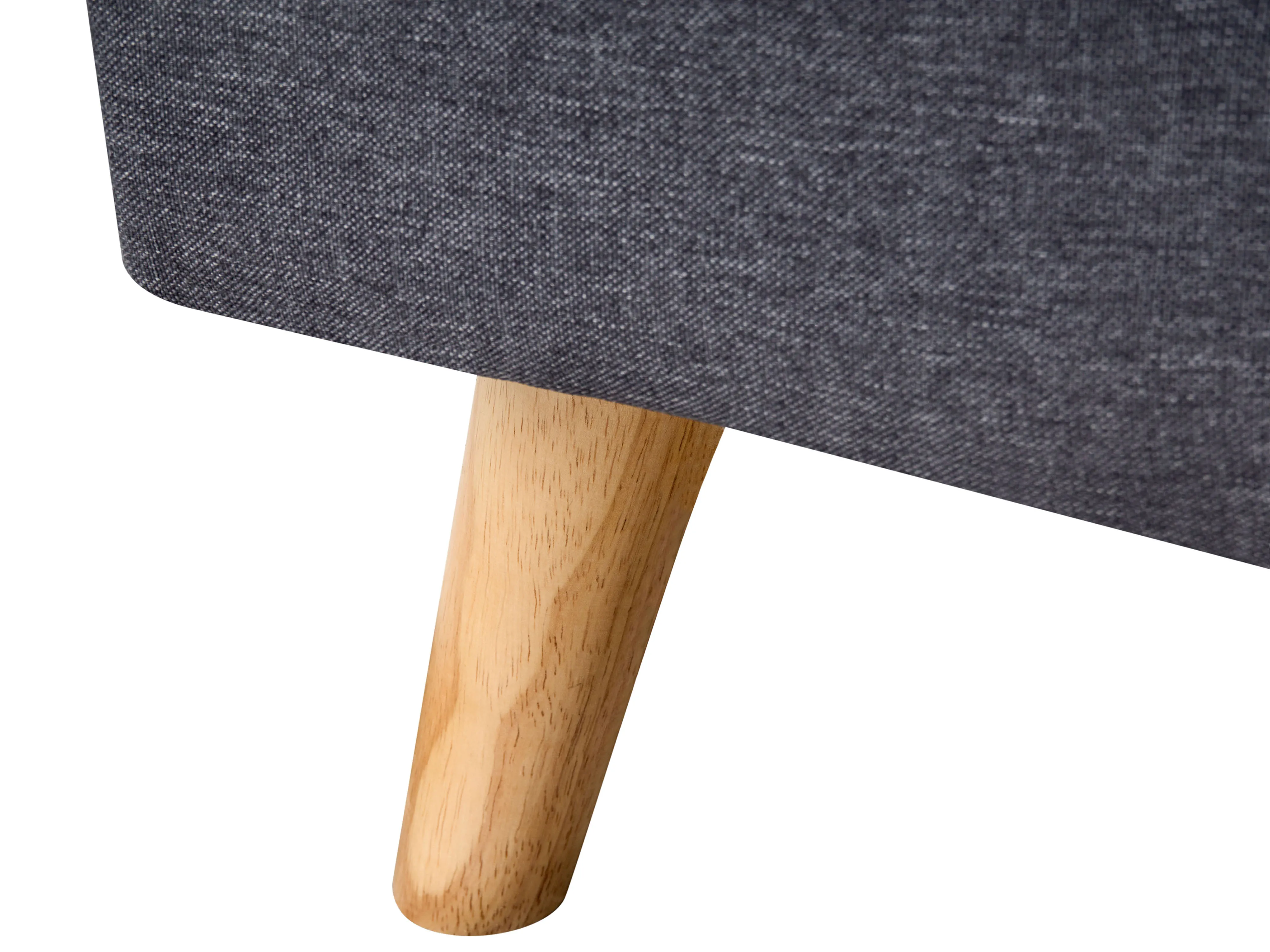 Bed Stof RENNES 90 x 200 cm Donkergrijs