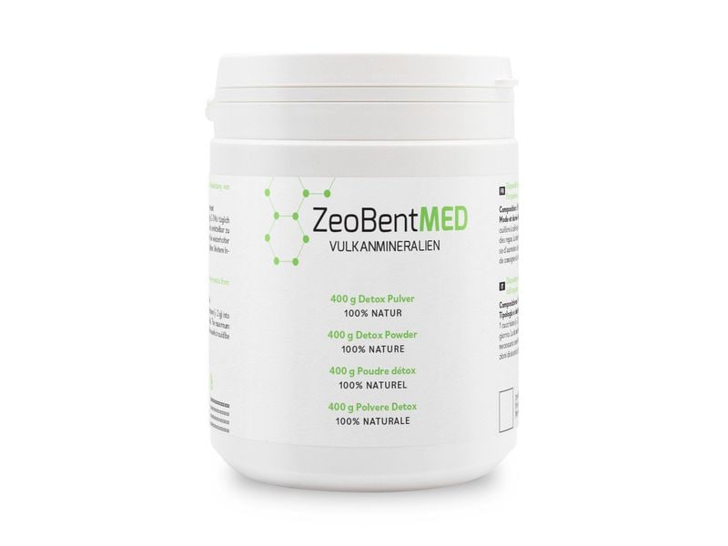 ZeoBent MED Vulkanmineralien Detox Pulver 400 g Natürliches Medizinprodukt